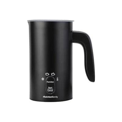 Melchioni Family Milky Elektrische melkopschuimer, inhoud 300 ml, 4-in-1, zelfmarkerend, warm en koud schuim, warme chocolademelk, cappuccino zoals in de bar Melchioni Family Milky Elektrische melkopschuimer, inhoud 300 ml, 4-in-1, zelfmarkerend, warm en koud schuim, warme chocolademelk, cappuccino zoals in de bar