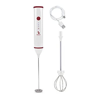 BEPER P102SBA008 Elektrische melkopschuimer, oplaadbaar via USB, melkopschuimer voor cappuccino, inclusief garde BEPER P102SBA008 Elektrische melkopschuimer, oplaadbaar via USB, melkopschuimer voor cappuccino, inclusief garde