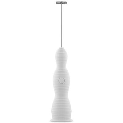 Alessi Pulcina MDL11 W Melkschuimer design, van thermoplastisch hars, garde van staal en oplaadbare batterij, wit Alessi Pulcina MDL11 W Melkschuimer design, van thermoplastisch hars, garde van staal en oplaadbare batterij, wit