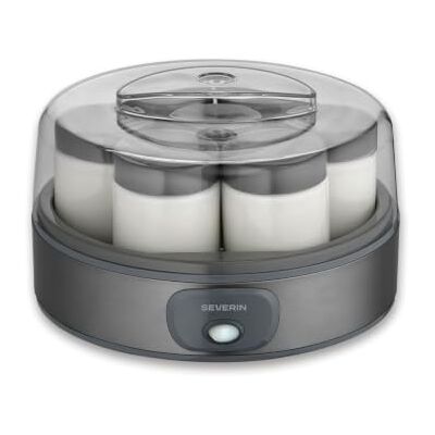 Severin Praktische en compacte yoghurtmachine, 13 W, elektrische yoghurtmaker en 7 glazen yoghurtpotten van 150 ml met deksel, gegarandeerd BPA-vrij, antraciet, JG 3510 Severin Praktische en compacte yoghurtmachine, 13 W, elektrische yoghurtmaker en 7 glazen yoghurtpotten van 150 ml met deksel, gegarandeerd BPA-vrij, antraciet, JG 3510