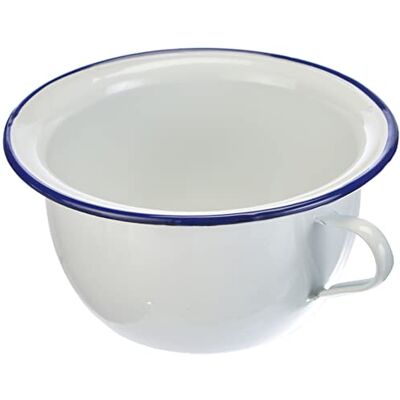 IBILI 903524 kamerpot van geëmailleerd staal, 24 cm, wit IBILI 903524 kamerpot van geëmailleerd staal, 24 cm, wit