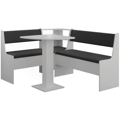Vicco Hoekbankgroep "Roman", wit, 60 x 60 cm Ideaal voor ruimtebesparende hoekinrichtingen in de eetkamer Vicco Hoekbankgroep "Roman", wit, 60 x 60 cm Ideaal voor ruimtebesparende hoekinrichtingen in de eetkamer