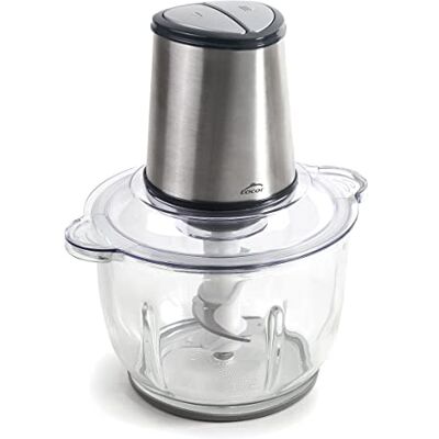 LACOR 69077 Automatische snijder, voedselhakmolen, zeer robuuste messen, BPA-vrij 2 snelheden 300 W, 1,2 l LACOR 69077 Automatische snijder, voedselhakmolen, zeer robuuste messen, BPA-vrij 2 snelheden 300 W, 1,2 l