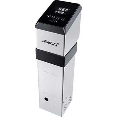 Steba Krachtige kookpan, waterdicht IPX 7, verwarmt 30 liter in ca. 45 min bij 56 °C, max. 0,1 °C, watercirculatie 8 l/min, mobiel gebruik, SV 120 Steba Krachtige kookpan, waterdicht IPX 7, verwarmt 30 liter in ca. 45 min bij 56 °C, max. 0,1 °C, watercirculatie 8 l/min, mobiel gebruik, SV 120