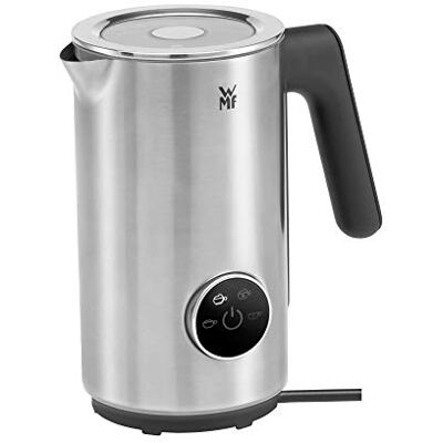 WMF Lumero Elektrische melkopschuimer, 100-250 ml, touchscreen, led-licht, 500 W, voor warm en koud melkschuim, warme melk, melkwarmer, mat roestvrij staal WMF Lumero Elektrische melkopschuimer, 100-250 ml, touchscreen, led-licht, 500 W, voor warm en koud melkschuim, warme melk, melkwarmer, mat roestvrij staal