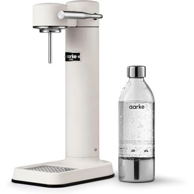 aarke Carbonator 3, sodamachine met waterfles, mat witte afwerking aarke Carbonator 3, sodamachine met waterfles, mat witte afwerking