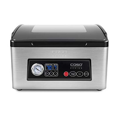 Caso VacuChef 70 roestvrijstalen vacuümmachine met krachtige vacuümpomp 70 l/min, dubbel soldeer, vacuüm- en lastijd instelbaar Caso VacuChef 70 roestvrijstalen vacuümmachine met krachtige vacuümpomp 70 l/min, dubbel soldeer, vacuüm- en lastijd instelbaar