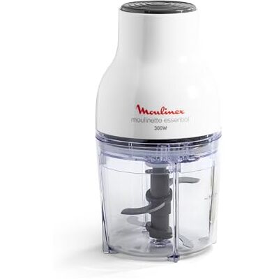 Moulinex Hengelmolen Essential hakmolen, 300 W, kom 400 ml, mini-hakmolen, 4 roestvrijstalen messen, mini-mixer, vleesmolen, groenten, uien, pesto, peterselie, vaatwasmachinebestendig DJ520110 Moulinex Hengelmolen Essential hakmolen, 300 W, kom 400 ml, mini-hakmolen, 4 roestvrijstalen messen, mini-mixer, vleesmolen, groenten, uien, pesto, peterselie, vaatwasmachinebestendig DJ520110