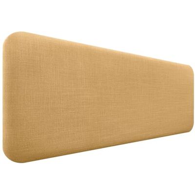 DHOME Gestoffeerd hoofdeinde, glad, afgerond, van natuurlijk linnen, voor akoestische muur, absorberend, hoofdeinde, slaapkamer (mosterd, 145 cm) DHOME Gestoffeerd hoofdeinde, glad, afgerond, van natuurlijk linnen, voor akoestische muur, absorberend, hoofdeinde, slaapkamer (mosterd, 145 cm)