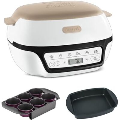 Tefal Cake Factory elektrische mini-oven met 6 muffinvormen Succesvolle taartapparaat 5 automatische programma's nauwkeurig koken zonder voorverwarmen Tefal Cake Factory elektrische mini-oven met 6 muffinvormen Succesvolle taartapparaat 5 automatische programma's nauwkeurig koken zonder voorverwarmen