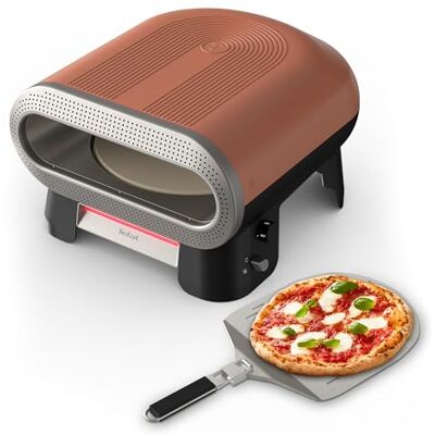 Tefal Pronto Pizza elektrische pizzaoven voor buiten, automatische roterende steen, tot 400 °C, multifunctionele 4 temperaturen, inclusief pizzaschep, JM600TE0 Cuisson rapide 3 minutes Pierre rotative automatique Atteint 400°C Polyvalent pour pizzas Pai Tefal Pronto Pizza elektrische pizzaoven voor buiten, automatische roterende steen, tot 400 °C, multifunctionele 4 temperaturen, inclusief pizzaschep, JM600TE0 Cuisson rapide 3 minutes Pierre rotative automatique Atteint 400°C Polyvalent pour pizzas Pai
