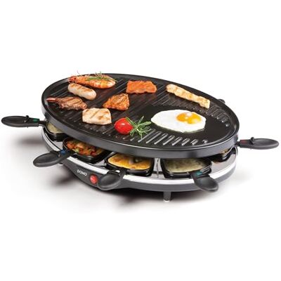 Domo DO-9038G Raclette Grill, zwart, 49,2 x 32,2 x 15,1 cm Domo DO-9038G Raclette Grill, zwart, 49,2 x 32,2 x 15,1 cm