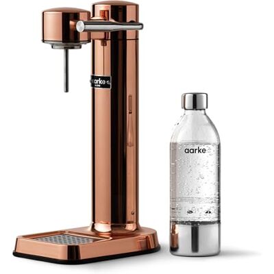 aarke Carbonator 3, sodamachine met waterfles, koperen afwerking aarke Carbonator 3, sodamachine met waterfles, koperen afwerking