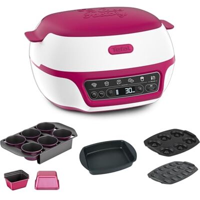 Tefal Cake Factory Délices Mini-taartoven met 5 programma's Gegarandeerd succes van gebak en desserts 5 automatische programma's handmatige modus inclusief 5 bakvormen Tefal Cake Factory Délices Mini-taartoven met 5 programma's Gegarandeerd succes van gebak en desserts 5 automatische programma's handmatige modus inclusief 5 bakvormen