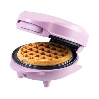 Bestron Mini wafelijzer voor klassieke wafels, klein wafelijzer met antiaanbaklaag, voor kinderverjaardagen, familiefeesten, Pasen of Kerstmis, design: retro, kleur: mat roze Bestron Mini wafelijzer voor klassieke wafels, klein wafelijzer met antiaanbaklaag, voor kinderverjaardagen, familiefeesten, Pasen of Kerstmis, design: retro, kleur: mat roze