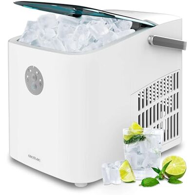 Cecotec IJsmachine 12 kg met Chillin-venster, Ice 1200 GB. 120 W, Ice Maker, dagelijkse productiecapaciteit 12 kg, ijs klaar in 6-8 minuten, 2 kubussen, eenvoudige bediening Cecotec IJsmachine 12 kg met Chillin-venster, Ice 1200 GB. 120 W, Ice Maker, dagelijkse productiecapaciteit 12 kg, ijs klaar in 6-8 minuten, 2 kubussen, eenvoudige bediening