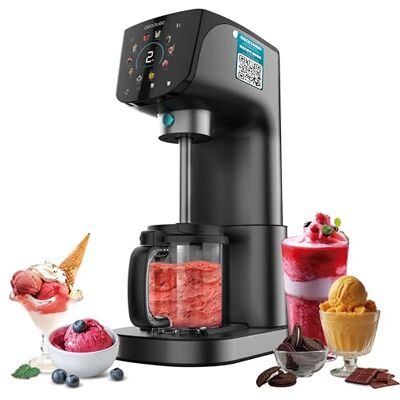 Cecotec Multifunctionele ijsmachine Gelatec 2100. 500 W, 11 ijsprogramma's en slushendranken, CreamOn en Re-spin-technologie, touchscreen, 3 bakken, inhoud 2,1 l Cecotec Multifunctionele ijsmachine Gelatec 2100. 500 W, 11 ijsprogramma's en slushendranken, CreamOn en Re-spin-technologie, touchscreen, 3 bakken, inhoud 2,1 l