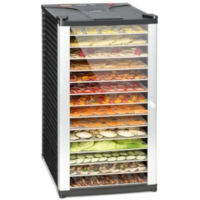 KLARSTEIN Fruit Jerky 14 Fruit/vleesdroger, 1,8 m² droogoppervlak, 14 etages, 1000 watt, instelbaar tot 70 °C, timer, stabiele behuizing, zwart KLARSTEIN Fruit Jerky 14 Fruit/vleesdroger, 1,8 m² droogoppervlak, 14 etages, 1000 watt, instelbaar tot 70 °C, timer, stabiele behuizing, zwart