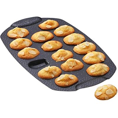 Tefal PerfectBake Mini J5734802 Taartvorm, 16 mini-madeleines, antiaanbaklaag, gerecycled en recyclebaar aluminium, gemaakt in Frankrijk, PerfectBake Mini J5734302 Tefal PerfectBake Mini J5734802 Taartvorm, 16 mini-madeleines, antiaanbaklaag, gerecycled en recyclebaar aluminium, gemaakt in Frankrijk, PerfectBake Mini J5734302