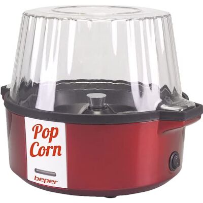 BEPER P101CUD050 Popcornmachine, 700 W, antiaanbaklaag, koken met boter/olie, draaibare schep van staal, deksel verandert in een schaal, lepel inbegrepen, rood, Blauw en geel BEPER P101CUD050 Popcornmachine, 700 W, antiaanbaklaag, koken met boter/olie, draaibare schep van staal, deksel verandert in een schaal, lepel inbegrepen, rood, Blauw en geel