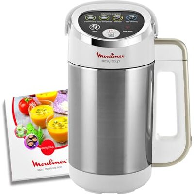Moulinex Verwarmde blender, 1000 W, inhoud 1,2 l, 5 automatische programma's, dubbelwandig, soep, fluweel, compote, smoothie, warmhoudfunctie, Easy Soup Silver LM841110 Moulinex Verwarmde blender, 1000 W, inhoud 1,2 l, 5 automatische programma's, dubbelwandig, soep, fluweel, compote, smoothie, warmhoudfunctie, Easy Soup Silver LM841110