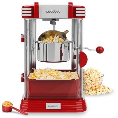 Cecotec Elektrische popcornmachine Fun&Taste P'corn Classic. 300 W, retro design, 500 ml roestvrijstalen pot, uitneembare kom, binnenverlichting, maatlepel inbegrepen Cecotec Elektrische popcornmachine Fun&Taste P'corn Classic. 300 W, retro design, 500 ml roestvrijstalen pot, uitneembare kom, binnenverlichting, maatlepel inbegrepen