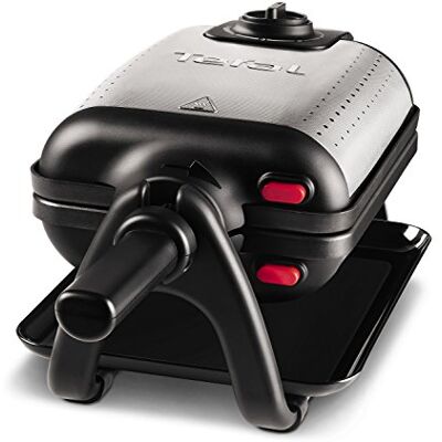 Tefal wafelijzer 4- in-1, zwart/geborsteld roestvrij staal Tefal wafelijzer 4- in-1, zwart/geborsteld roestvrij staal