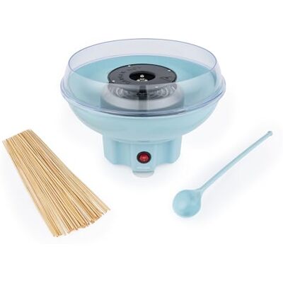 Petra Suikerspinmachine, BPA-vrij, 50 stokjes & maatlepel inbegrepen, gebruik gewone suiker of harde snoepjes zonder suiker, Cotton Candy blauw, retro design, 400 W Petra Suikerspinmachine, BPA-vrij, 50 stokjes & maatlepel inbegrepen, gebruik gewone suiker of harde snoepjes zonder suiker, Cotton Candy blauw, retro design, 400 W