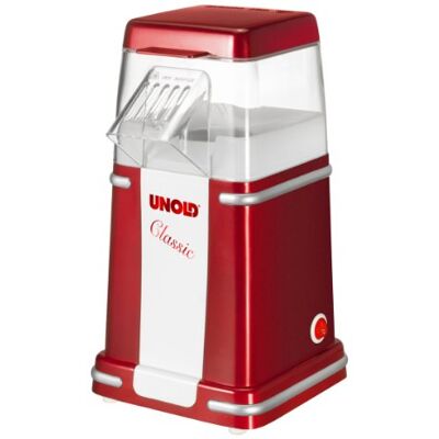 Unold 48525 Classic Popcorn Maker rood, wit, 900 W, 220 V, 215 mm x 258 mm Unold 48525 Classic Popcorn Maker rood, wit, 900 W, 220 V, 215 mm x 258 mm