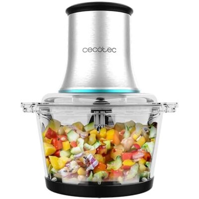 Cecotec ChopBeat 2000 Vindaloo Glass Elektrische Voedselvleesmolen. 500 W vermogen, schoppen, plakjes en kort, 4-bladig lemmet van roestvrij staal, 2 snelheden, glazen kom 500 g Cecotec ChopBeat 2000 Vindaloo Glass Elektrische Voedselvleesmolen. 500 W vermogen, schoppen, plakjes en kort, 4-bladig lemmet van roestvrij staal, 2 snelheden, glazen kom 500 g
