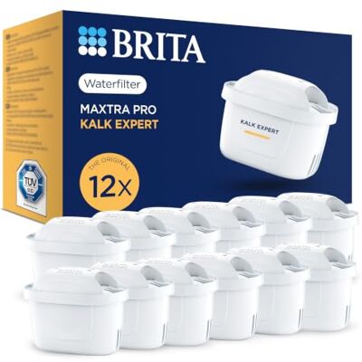 Brita Maxtra Pro Limescale Expert, halfjaarlijks waterfilter, 12 filters, nieuwe generatie, filters, ideaal voor warme dranken en kalkbescherming voor koffiezetapparaat en Brita Maxtra Pro Limescale Expert, halfjaarlijks waterfilter, 12 filters, nieuwe generatie, filters, ideaal voor warme dranken en kalkbescherming voor koffiezetapparaat en