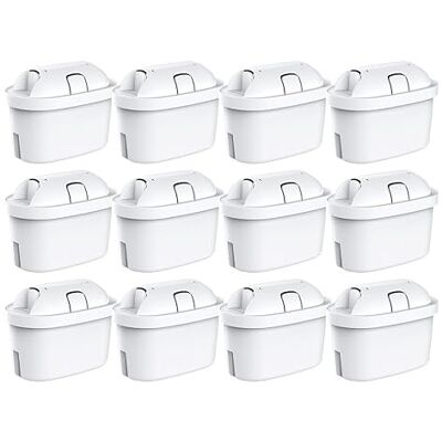 AquaStrata 12 waterfilters compatibel met Brita Maxtra Pro Pure Performance – nieuw filterelement vermindert onzuiverheden, chloor, pesticiden en kalk AquaStrata 12 waterfilters compatibel met Brita Maxtra Pro Pure Performance – nieuw filterelement vermindert onzuiverheden, chloor, pesticiden en kalk