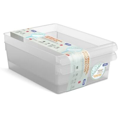 Rotho Loft 3 stuks koelkastorganizer van voedselveilig kunststof (PP), BPA-vrij, transparant, 31 x 22 x 12 cm Rotho Loft 3 stuks koelkastorganizer van voedselveilig kunststof (PP), BPA-vrij, transparant, 31 x 22 x 12 cm