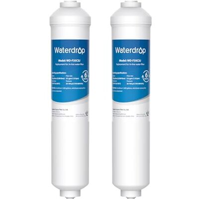 Waterdrop WD-F35C5J vervangingsfilter voor Samsung® waterfilter DA29-10105J, HAFEX/EXP, DA2010CB, DA99 02131B, LG® online waterfilter (2 stuks) Waterdrop WD-F35C5J vervangingsfilter voor Samsung® waterfilter DA29-10105J, HAFEX/EXP, DA2010CB, DA99 02131B, LG® online waterfilter (2 stuks)