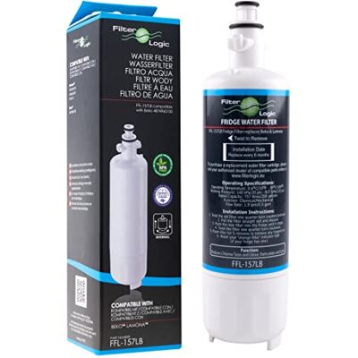 Filterlogic FFL-157LB Waterfilter vervangt cartridge 4874960100 compatibel met Beko, Grundig, Smeg, Kuppersbusch, Lamona Amerikaanse koelkast Filterlogic FFL-157LB Waterfilter vervangt cartridge 4874960100 compatibel met Beko, Grundig, Smeg, Kuppersbusch, Lamona Amerikaanse koelkast