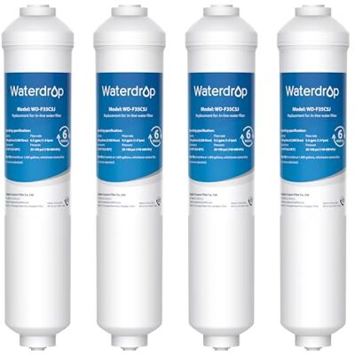 Waterdrop WD-F35C5J vervangingsfilter voor Samsung® waterfilter DA29-10105J, HAFEX/EXP, DA2010CB, DA99 02131B, LG® online waterfilter (4 stuks) Waterdrop WD-F35C5J vervangingsfilter voor Samsung® waterfilter DA29-10105J, HAFEX/EXP, DA2010CB, DA99 02131B, LG® online waterfilter (4 stuks)
