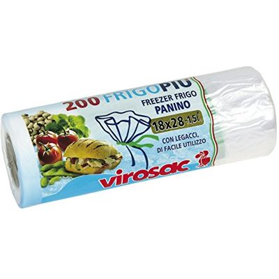 VIROSAC 111998 koel- en vrieszakken, 18 x 5,5 x 5,5 cm, 200 stuks VIROSAC 111998 koel- en vrieszakken, 18 x 5,5 x 5,5 cm, 200 stuks