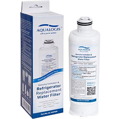 Pure Aqualogis Waterfilter voor koelkast, compatibel met Samsung DA97-17376B, DA97-08006C, HAF-QIN, HAF-QIN/EXP (enkel) Pure Aqualogis Waterfilter voor koelkast, compatibel met Samsung DA97-17376B, DA97-08006C, HAF-QIN, HAF-QIN/EXP (enkel)