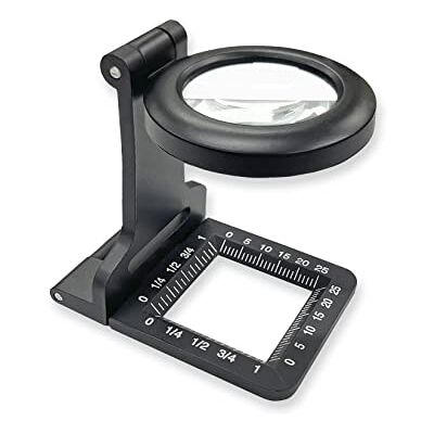 Carson LinenTest metalen vergrootglas 5x30 mm duurzame metalen draadteller voor ambachtslieden, detailhandel en inspectie (LT-80) Carson LinenTest metalen vergrootglas 5x30 mm duurzame metalen draadteller voor ambachtslieden, detailhandel en inspectie (LT-80)