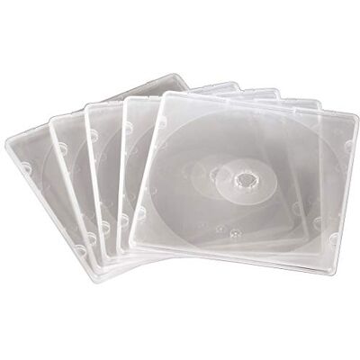 Hama CD-behuizing "Slim" van polypropyleen, 20 stuks, transparant Hama CD-behuizing "Slim" van polypropyleen, 20 stuks, transparant