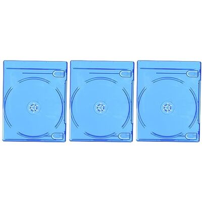 Hama Dubbele behuizing (voor Blu-ray, ook geschikt voor cd's en dvd's, met folie voor het inleggen van de hoes, set van 3) blauw Hama Dubbele behuizing (voor Blu-ray, ook geschikt voor cd's en dvd's, met folie voor het inleggen van de hoes, set van 3) blauw