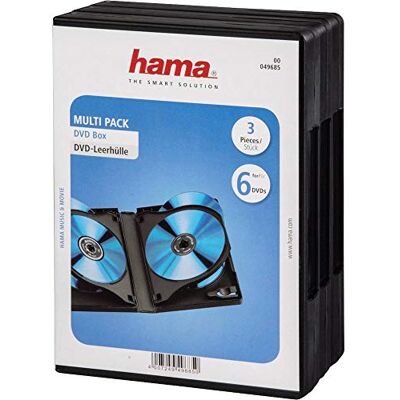 Hama DVD-hoesjes voor 6 dvd's, ook geschikt voor cd's en blu-rays, 3 stuks Hama DVD-hoesjes voor 6 dvd's, ook geschikt voor cd's en blu-rays, 3 stuks