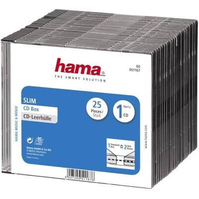 Hama CD-hoesjes Slim 25 stuks Hama CD-hoesjes Slim 25 stuks