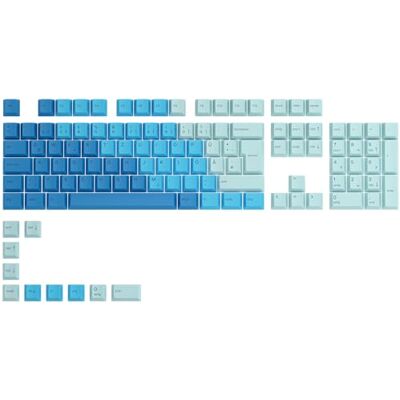 GLORIOUS Gaming 115 GPBT keycaps Cherry profiel, PBT super duurzaam, spectaculaire look, topgeluid, origineel lettertype, lay-outs: Duitsland Ocean GLORIOUS Gaming 115 GPBT keycaps Cherry profiel, PBT super duurzaam, spectaculaire look, topgeluid, origineel lettertype, lay-outs: Duitsland Ocean
