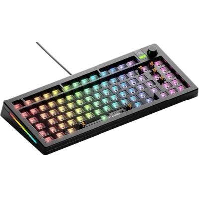 GLORIOUS Gaming GMMK 3 Barebones: gaming-toetsenbordset, 75% mechanisch, modulaire afdichtingen, MX 5-pins (Hot Swap), geluiddempend schuim, aluminium schakelplaat, ISO zwart USB-C bedraad GLORIOUS Gaming GMMK 3 Barebones: gaming-toetsenbordset, 75% mechanisch, modulaire afdichtingen, MX 5-pins (Hot Swap), geluiddempend schuim, aluminium schakelplaat, ISO zwart USB-C bedraad