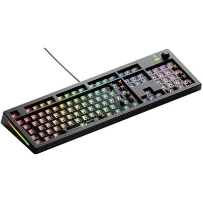 GLORIOUS Gaming GMMK 3 Barebones: gaming-toetsenbordset, 100% mechanisch, modulaire afdichtingen, MX 5-polig (Hot Swap), geluiddempend schuim, aluminium schakelplaat, ISO zwart USB-C bedraad GLORIOUS Gaming GMMK 3 Barebones: gaming-toetsenbordset, 100% mechanisch, modulaire afdichtingen, MX 5-polig (Hot Swap), geluiddempend schuim, aluminium schakelplaat, ISO zwart USB-C bedraad