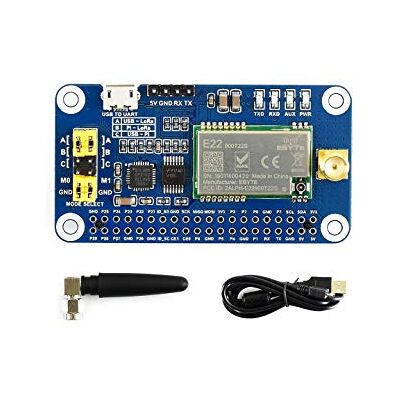 Waveshare SX1262 Lora hoed voor Raspberry Pi Spread Spectrum Modulatie 868MHz Frequentie Band Auto Multi-Level Repeating Ondersteunt Draadloze Parameter Configuratie en Fixed-Point Transmissie Waveshare SX1262 Lora hoed voor Raspberry Pi Spread Spectrum Modulatie 868MHz Frequentie Band Auto Multi-Level Repeating Ondersteunt Draadloze Parameter Configuratie en Fixed-Point Transmissie