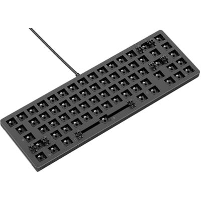 GLORIOUS Gaming GMMK 2 Compact (65 procent) Barebones (alleen frame), mechanisch gaming-toetsenbordframe, compact formaat (65 procent), aluminium, aanpasbaar, RGB, Amerikaans/ANSI, zwart GLORIOUS Gaming GMMK 2 Compact (65 procent) Barebones (alleen frame), mechanisch gaming-toetsenbordframe, compact formaat (65 procent), aluminium, aanpasbaar, RGB, Amerikaans/ANSI, zwart