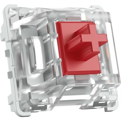 GLORIOUS Gaming 120 Gateron switches voor mechanisch toetsenbord (rood) compatibel met SMD-LED, lineair en vloeiend voor snel typen en spelen, 45 g activeringskracht, 3-polige ondersteuning, Gateron Red GLORIOUS Gaming 120 Gateron switches voor mechanisch toetsenbord (rood) compatibel met SMD-LED, lineair en vloeiend voor snel typen en spelen, 45 g activeringskracht, 3-polige ondersteuning, Gateron Red