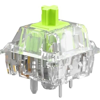 GLORIOUS Gaming 36 x mechanische schakelaars Raptor (Clicky) – voor GMMK 2/PRO toetsenborden & GMMK-cijfertoetsenborden, maximale lichtdoorlatendheid, 55 g activering, 5-polig – gesmeerd Remontée tonique nette. Accepte les capuchons compatibles MX, déco GLORIOUS Gaming 36 x mechanische schakelaars Raptor (Clicky) – voor GMMK 2/PRO toetsenborden & GMMK-cijfertoetsenborden, maximale lichtdoorlatendheid, 55 g activering, 5-polig – gesmeerd Remontée tonique nette. Accepte les capuchons compatibles MX, déco